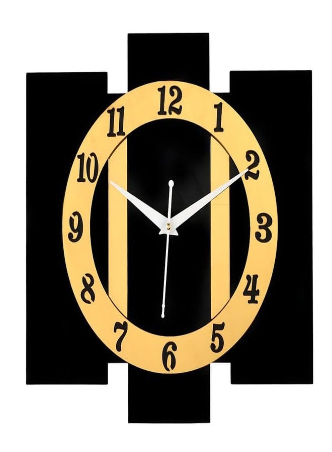Arkasto Handcrafted Designer Big Wall Clock for Home Stylish Latest | Silent and Easy to Read | Wooden Wall Clock for Home, Living Room, Bedroom, Office Decor - Image 1