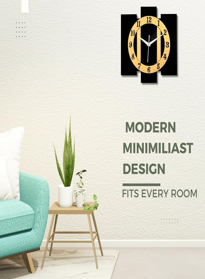 Arkasto Handcrafted Designer Big Wall Clock for Home Stylish Latest | Silent and Easy to Read | Wooden Wall Clock for Home, Living Room, Bedroom, Office Decor - Image 4