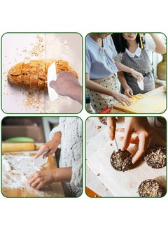 SAVITA 5pcs 4.6x3.6" Dough Bowl Spatula, Dough Cutter Multi-Function Dough Scraper Food Scrappers Plastic Kitchen Bowl Scraper Tool for Pastry Cake Bread Pizza Baking (White)  - Image 5