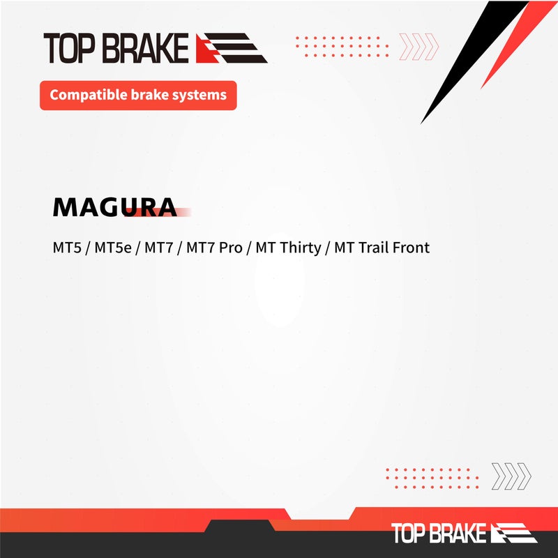 Top Brake وسادات فرامل قرصية للدراجات من توب بريك، متوافقة مع ماجورا MT5/MT7/MT5E/MT7 برو/MT تريل الأمامية - Image 2