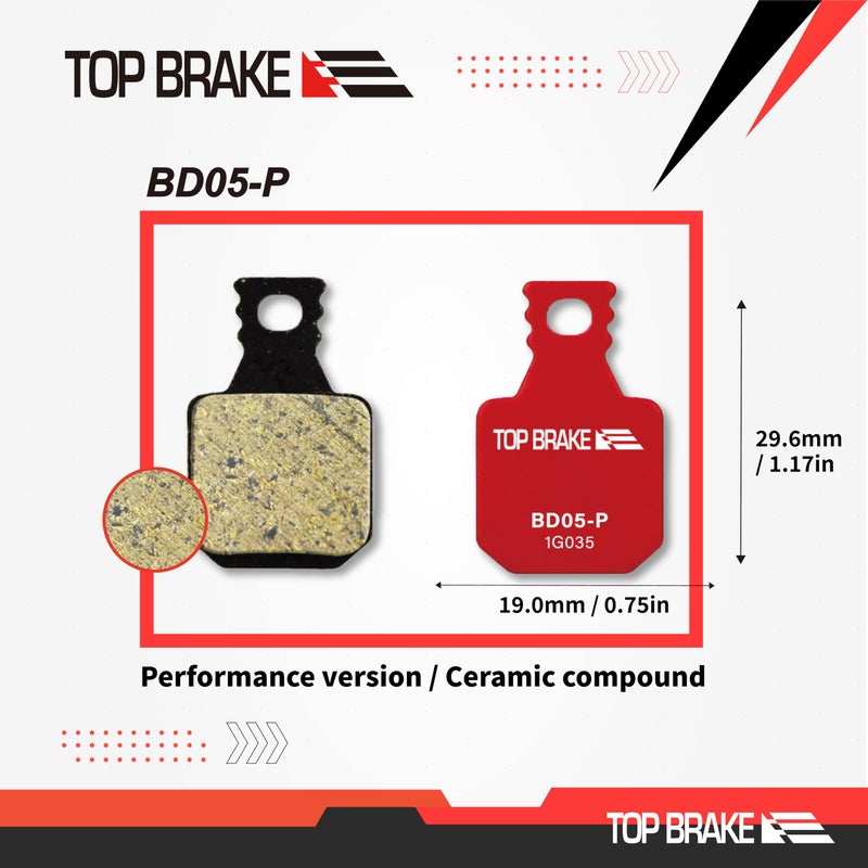 Top Brake وسادات فرامل قرصية للدراجات من توب بريك، متوافقة مع ماجورا MT5/MT7/MT5E/MT7 برو/MT تريل الأمامية - Image 4
