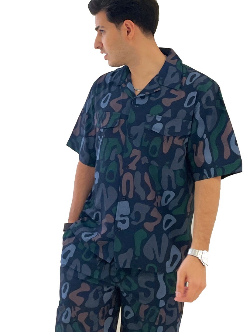 Hub For Less Men’s Ultra-Breathable Summer Set – Lightweight Shirt & Shorts Combo - Image 3