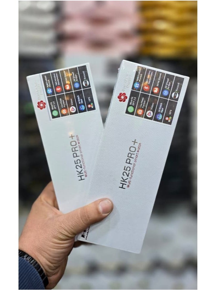 ساعة ذكية HK 25 Pro Plus لون الاسود