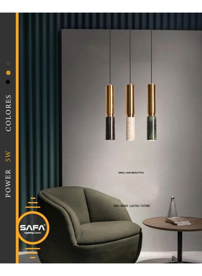 Gold marble pendant - Image 2