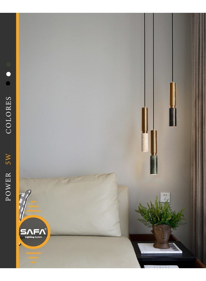 Gold marble pendant - Image 1