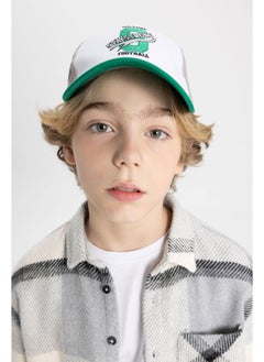 DeFacto Boy Embroidered Cotton Baseball Basketball Cap  - Image 1