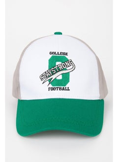 DeFacto Boy Embroidered Cotton Baseball Basketball Cap  - Image 4