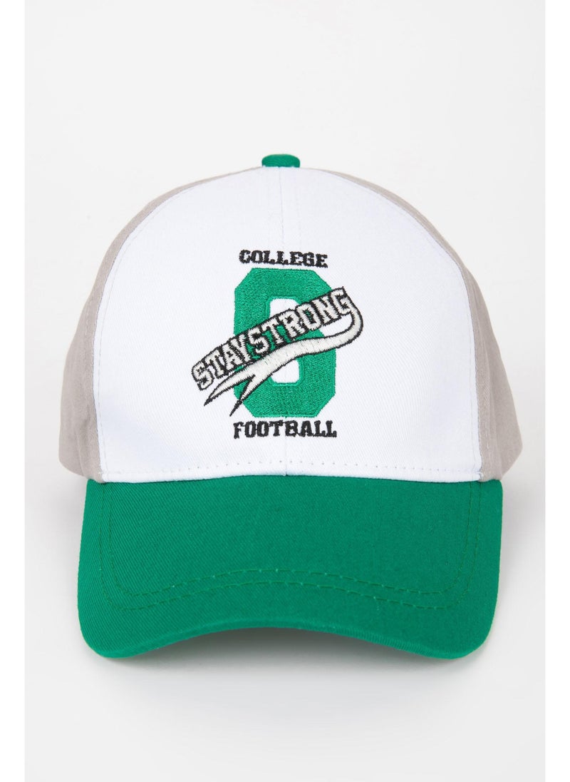 DeFacto Boy Embroidered Cotton Baseball Basketball Cap  - Image 4