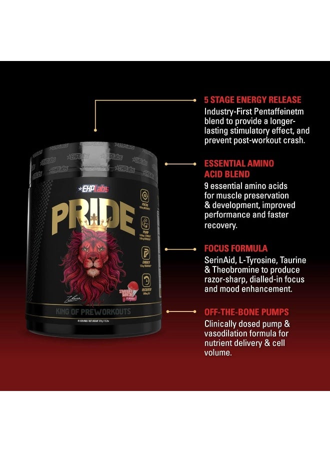 EHP Labs Pride By Ehplabs Pre-Workout Supplement - Energy Booster, Sharp Focus, Epic Pumps & Faster Recovery - 40 Servings (Strawberry Snowcone)  - Image 4