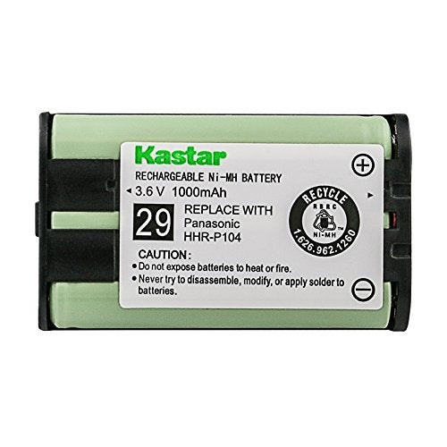 Kastar 3-Pack Type 29 Battery Replacement for Panasonic HHR-P104 HHR-P104A 23968 439024 439025 KX-TG2302 KX-TG230 KX-TG2312 KX-TG2355W KX-TG2356 KX-TG2357 KX-TG2382B KX-TG2386B KX-TG2388B KX-TG2396 - Image 2