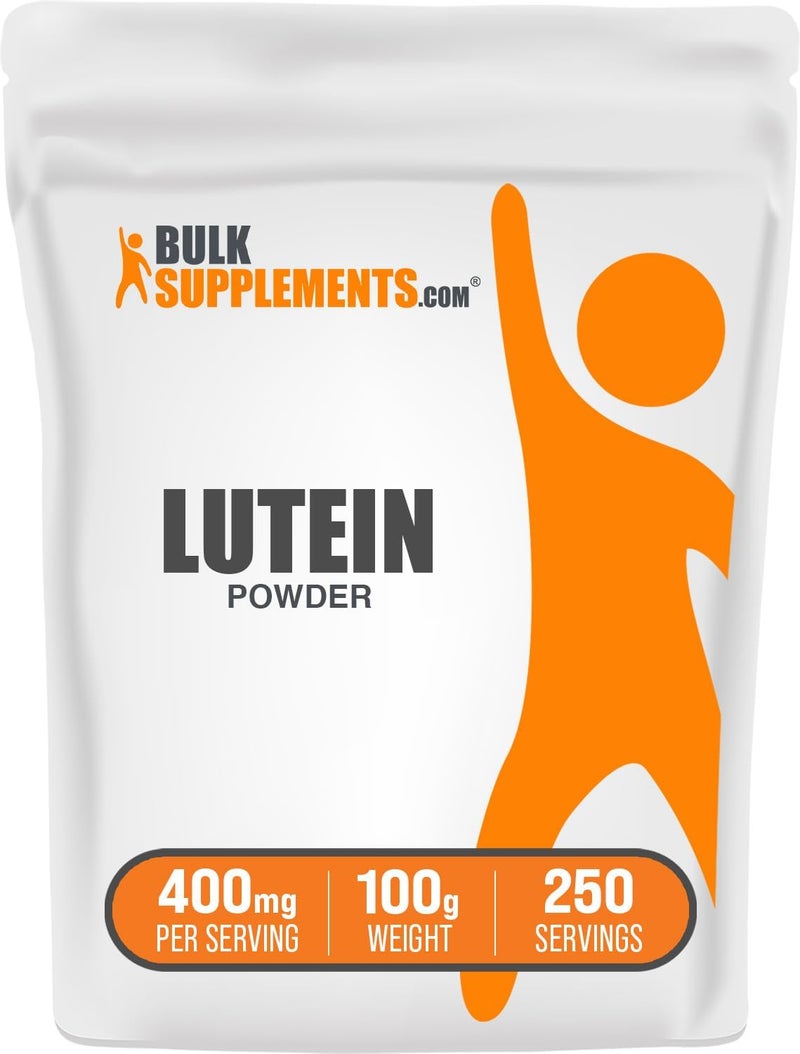 BulkSupplementscom Lutein Powder  from Marigold Flower Extract Eye Supplement Lutein 20mg  Antioxidant Source Gluten Free 400mg per Serving 100g 35 oz Pack of 1 - Image 1
