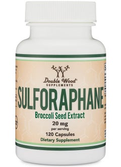 Double Wood Supplements Sulforaphane Broccoli Seed Extract 120 Capsules  - Image 1