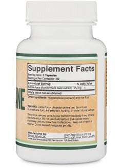 Double Wood Supplements Sulforaphane Broccoli Seed Extract 120 Capsules  - Image 2