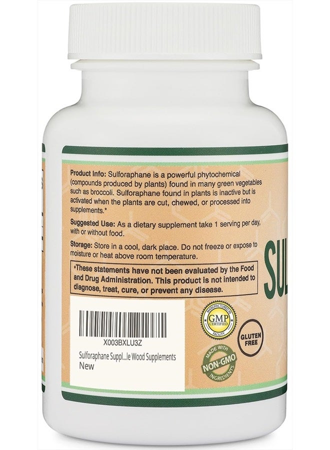 Double Wood Supplements Sulforaphane Broccoli Seed Extract 120 Capsules - Image 3