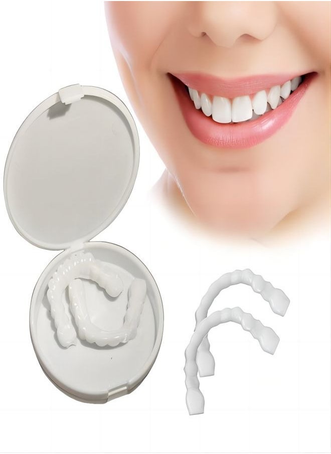 Ocean Snap-On Smile Veneers: Removable Comfortable Veneer Covers for Teeth Whitening & Dental Alignment，Alternative to Traditional Braces  - Image 1