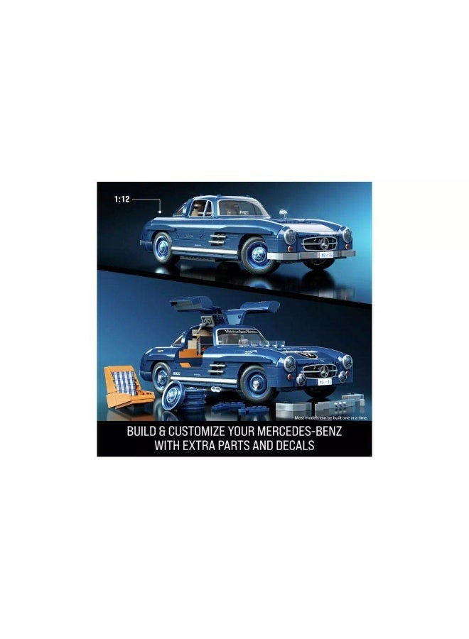 Hot Wheels مجموعة بناء ماتيل بريك شوب هوت ويلز مرسيدس-بنز 300 سل (1:12، 1600 قطعة) - Image 2