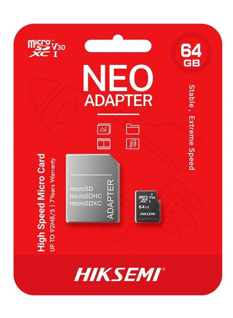 هيك سيمى كارت ميمورى 64 جيجا + ادابتر