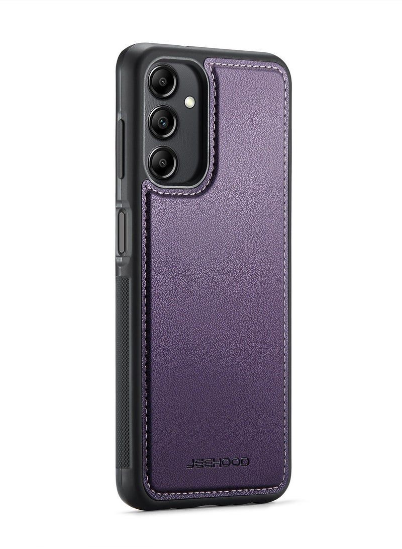 جيهود كيس مي جراب موبايل متوافق مع سامسونج جالاكسي ايه 14 4 جي / 5 جي من جلد البولي يوريثين غطاء خلفي متوافق مع سامسونج جالاكسي ايه 14 4 جي / 5 جي - بنفسجي - Image 2