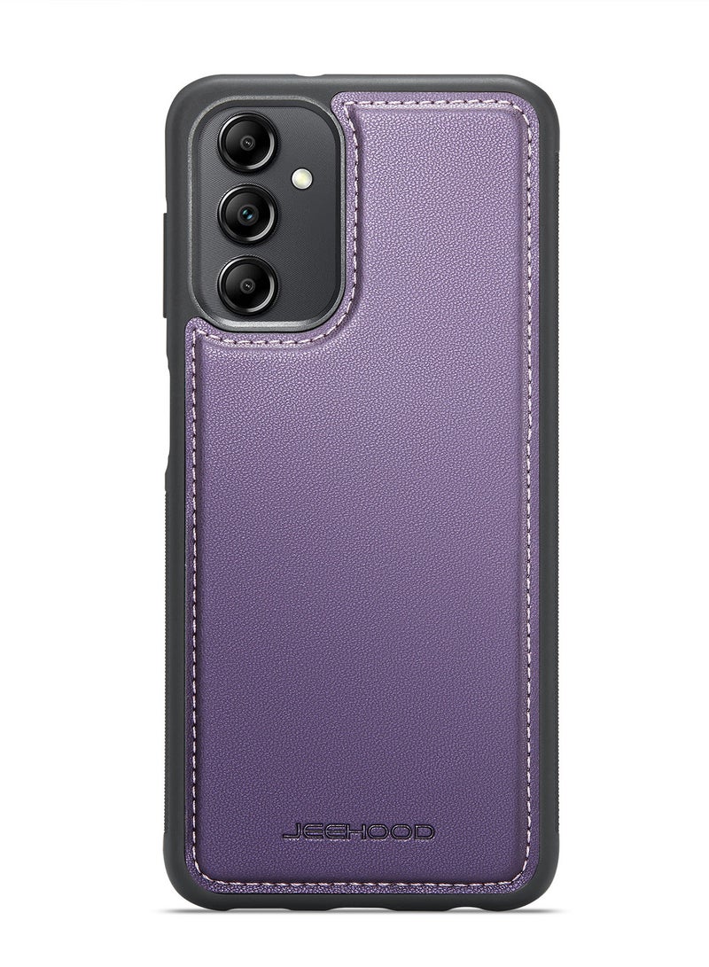 جيهود كيس مي جراب موبايل متوافق مع سامسونج جالاكسي ايه 14 4 جي / 5 جي من جلد البولي يوريثين غطاء خلفي متوافق مع سامسونج جالاكسي ايه 14 4 جي / 5 جي - بنفسجي - Image 3