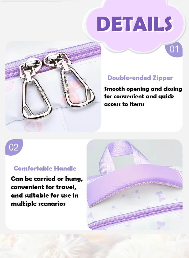 بليزار حقيبة ظهر مدرسية للأولاد والبنات، حقائب مدرسية كبيرة للأطفال عالية السعة، حقيبة ظهر للطلاب للمدرسة والسفر والروضة، مثالية للأعمار 6-12 سنة، متينة ومقاومة للماء، باللون البنفسجي - Image 4