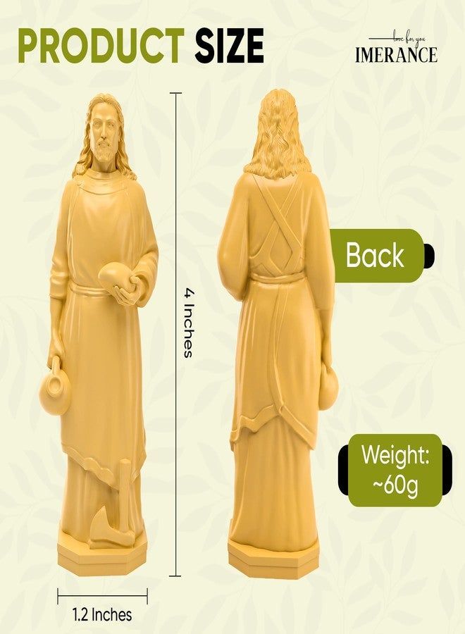 Imerance St Joseph Statue for Selling House,Faith-Based St Joseph Statue with House Selling Prayer Card, Ideal for Sell Homes,Religious Activities(Ivory 4Inch 1pcs) - Image 4