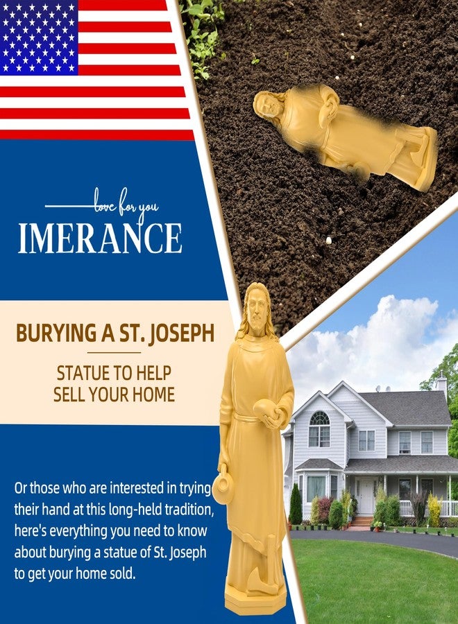 Imerance St Joseph Statue for Selling House,Faith-Based St Joseph Statue with House Selling Prayer Card, Ideal for Sell Homes,Religious Activities(Ivory 4Inch 1pcs) - Image 5