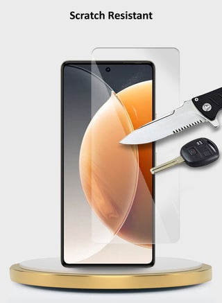 واقي شاشة من الزجاج المقوى من Tecno Camon 30 4G / 5G 2024 Premium Series 9H 2.5D (MSG9CN) - شفاف - view 3