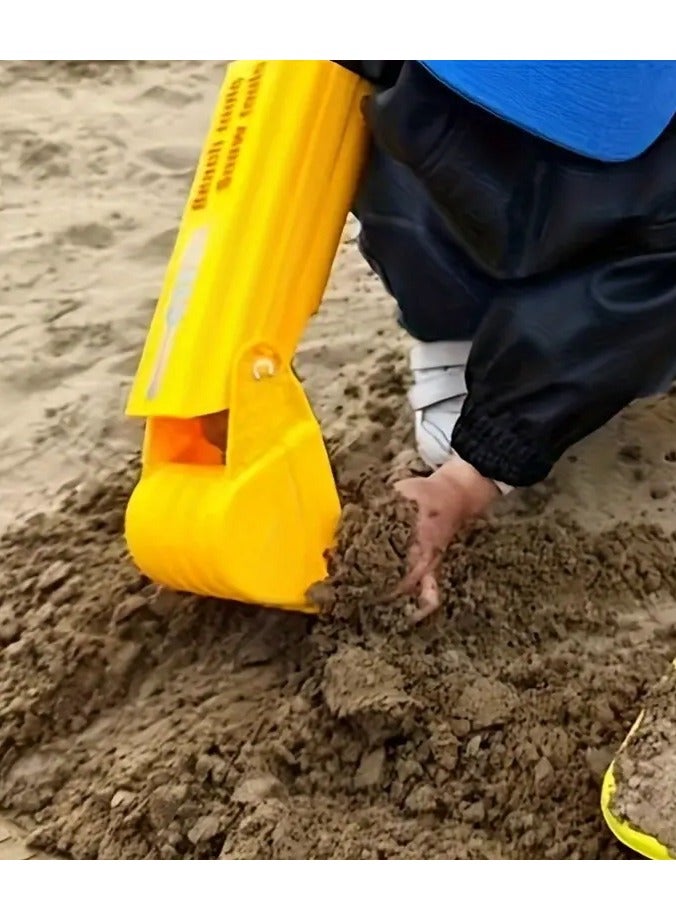 LIXADA Beach Sand Digging Toy, PVC, Yellow, for Back to School, Festival Gift, Birthday Gift, with Sand and Snow Digging Function - Image 3