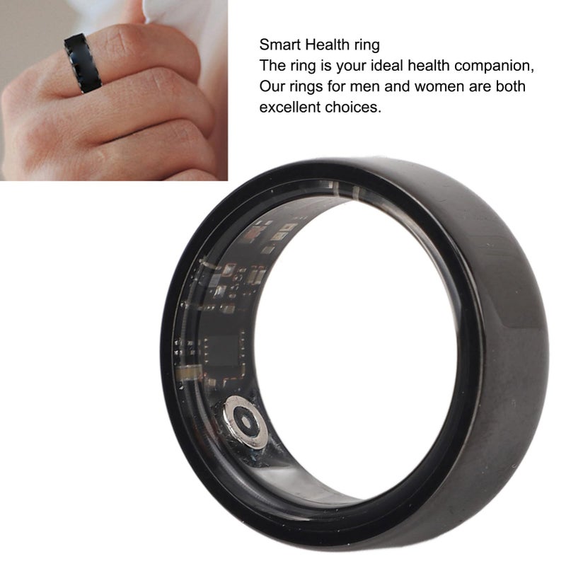 Yoidesu Sleep Quality Ring, Smart Health Ring for JYouPro App, Black Ceramic Rechargeable for Outdoor (Size 12) - Image 5