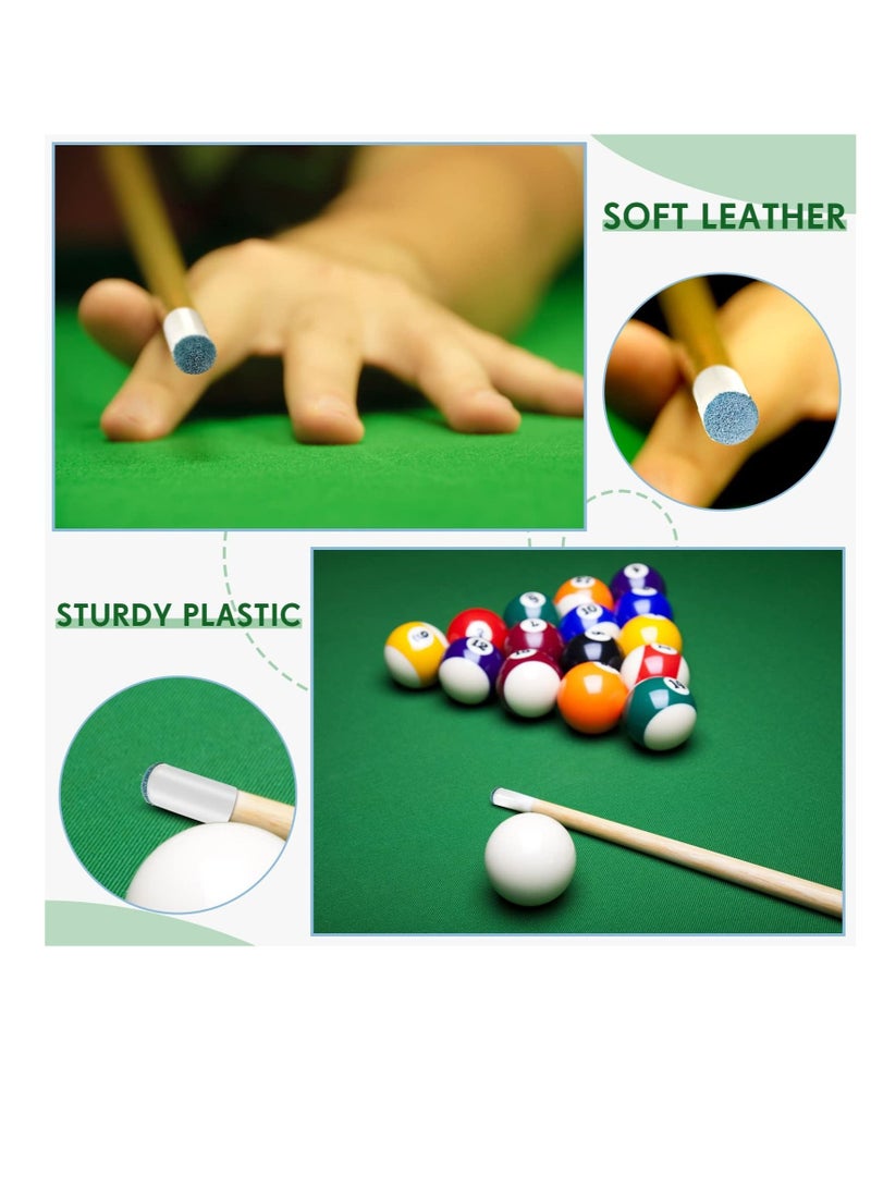 Generic Billiard Cue Tips, 100 Pcs Billiard Cue Tips Replacement, Pool Cue Tips, Non-Slip Pool Cue Head Replacements, for 9mm, 10mm, 12mm, and 13mm Cue Tips  - Image 5