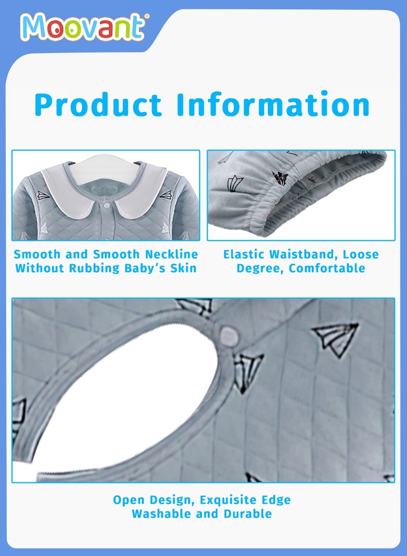 موفانت مجموعة هدايا مكونة من 18 قطعة من مستلزمات الأطفال حديثي الولادة، مجموعة ملابس أطفال من القطن الخالص، هدية لحديثي الولادة في اكتمال القمر 100 يوم، صندوق هدايا ملابس نمو حديثي الولادة - Image 5