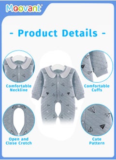 Moovant 18PCS Baby Newborn Essentials Layette Gift Stuff Clothing, Pure Cotton Baby Clothing Set, Newborn Full Moon 100 Days Gift, Newborn Growth Clothes Gift Box  - Image 4