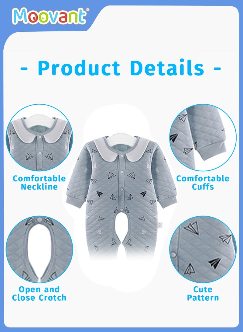 موفانت مجموعة هدايا مكونة من 18 قطعة من مستلزمات الأطفال حديثي الولادة، مجموعة ملابس أطفال من القطن الخالص، هدية لحديثي الولادة في اكتمال القمر 100 يوم، صندوق هدايا ملابس نمو حديثي الولادة - Image 4