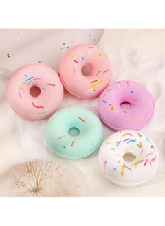Crystal 5pcs Deluxe Candy-Colored Donut Bath For Feet - No Power Needed, Cleansing & Rejuvenating Foot Soak Salts Luxurious, Alcohol-Free, and Gentle for Hands & Nails Care, Perfect Gift  - Image 1