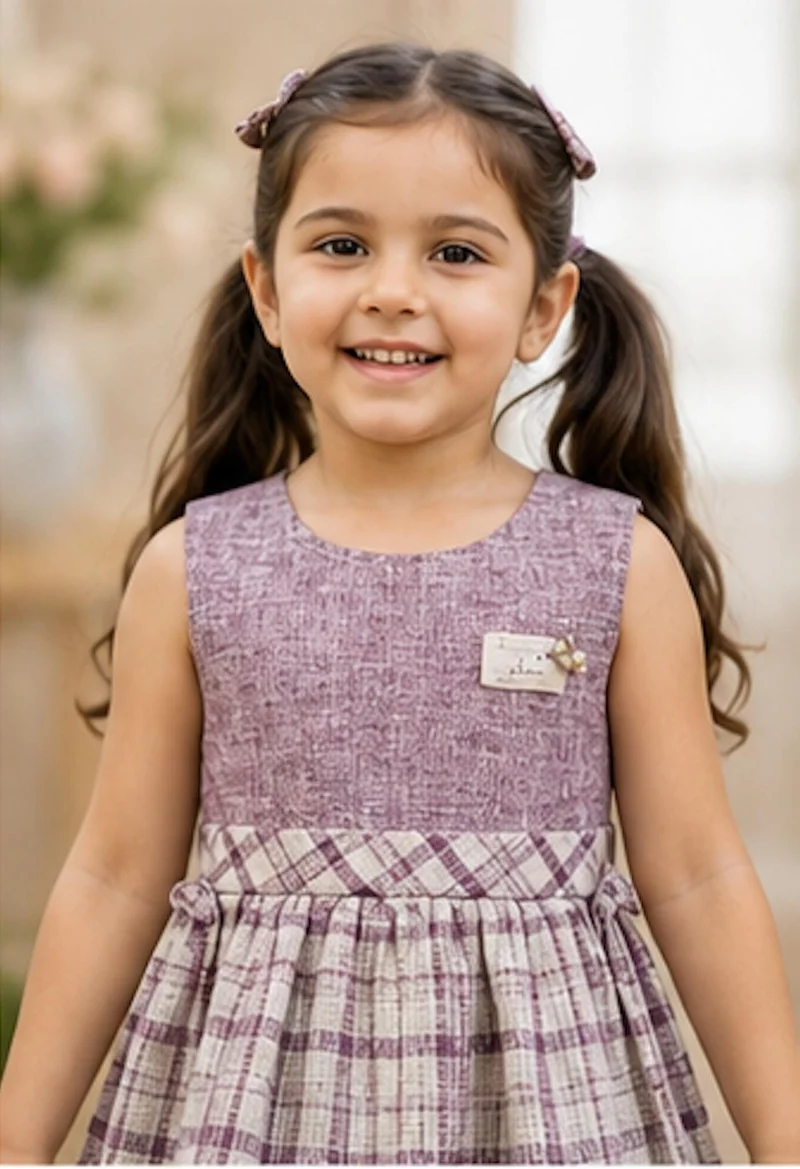 أرتيميا Artemea Toddler Girls Linel Premium Dress - Maroon