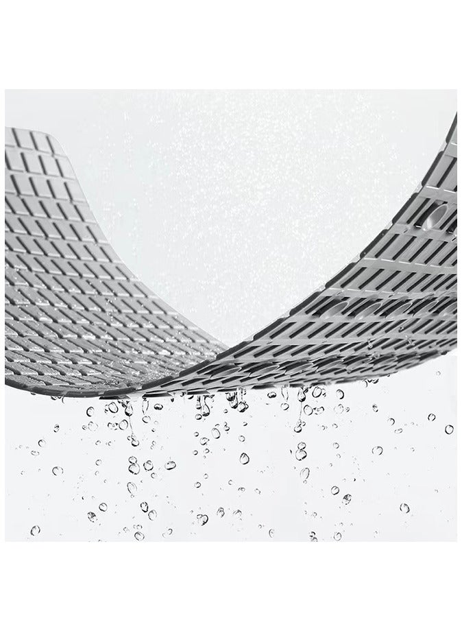 حصيرة استحمام مانعة للانزلاق مزودة بأكواب شفط وثقوب تصريف - Image 3