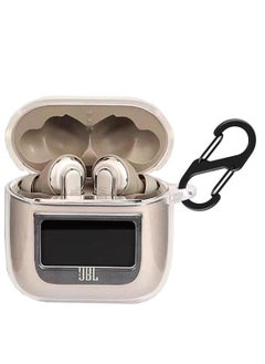 Case Compatible with JBL Tour Pro 2 Earbuds 2023 Soft Silicone Shockproof Protective Cover with Carabiner Accessories Ultra-thin soft Cover Slim Fit Anti Fall Not Easy to Dirty Clear