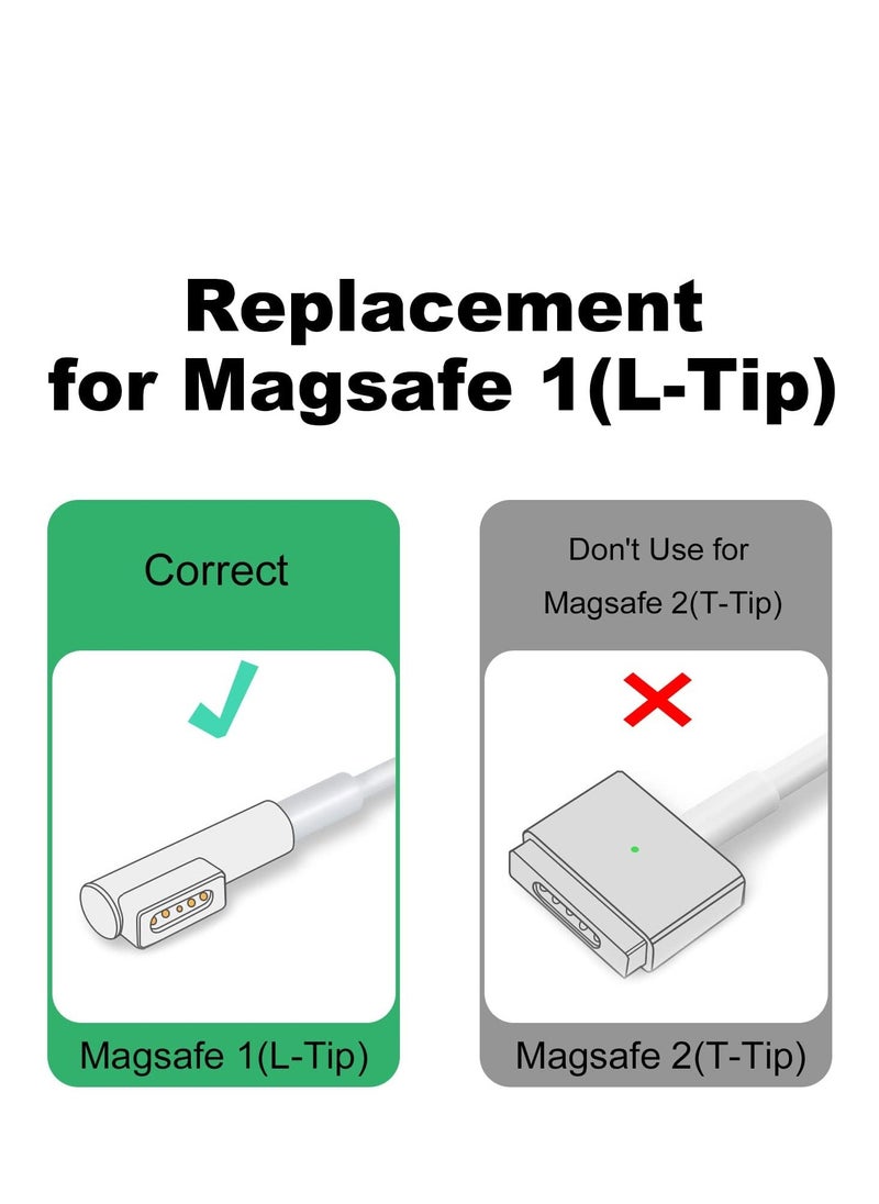 Generic - USB C to Magnetic L-Tip Charging Cable - 6FT Type C to Magnetic 1 L-Head Charge Cord for 2006-2012 MacBook Pro Air Works with 20V 60W-100W - Image 1
