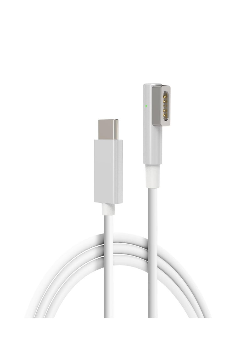Generic - USB C to Magnetic L-Tip Charging Cable - 6FT Type C to Magnetic 1 L-Head Charge Cord for 2006-2012 MacBook Pro Air Works with 20V 60W-100W - Image 1