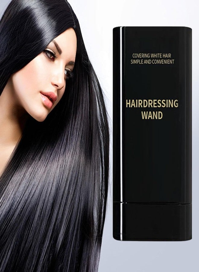 Hairdressing wand 2-in-1 Hair Color Stick with Comb, Instant Hair Coverage for Men & Women, Waterproof & Sweat-Proof Root Touch-Up Hair Dye Applicator, Natural Black, Safe Formula, 20g - Image 1