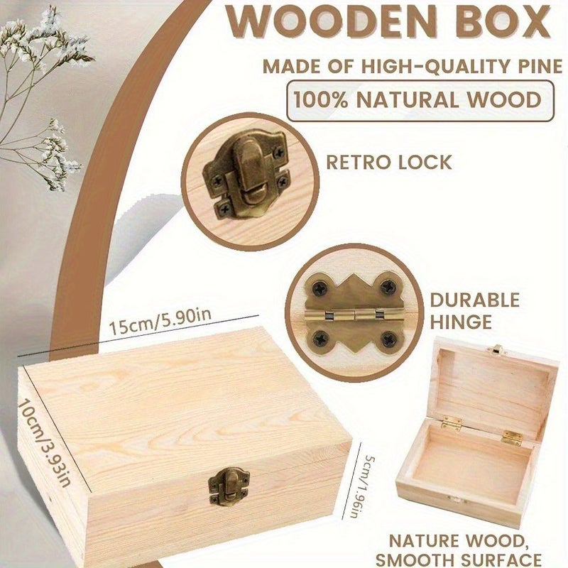 صندوق هدايا زفاف مخصص بـ 26 كلمة للأصدقاء وأعز الأصدقاء، صندوق ذكريات خشبي مطبوع JK1069 - Image 2