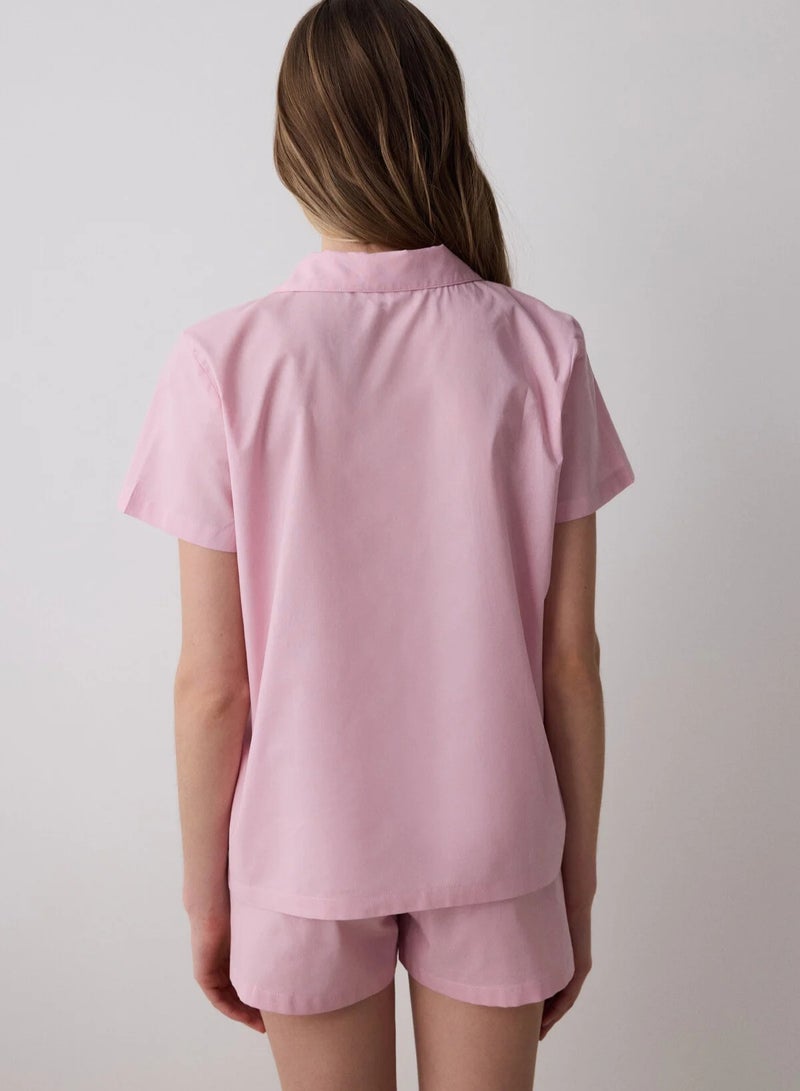 Penti Travel Solid Shirt Short Pajama Set - Image 4