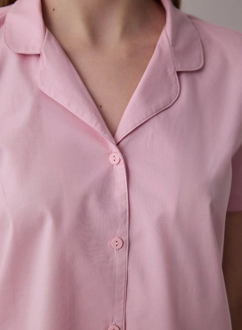 Penti Travel Solid Shirt Short Pajama Set - Image 3