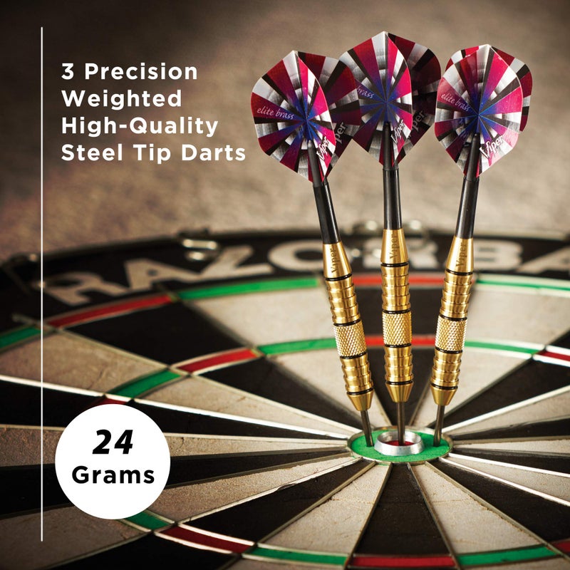 Viper Elite Brass Steel Tip Darts, 24 Grams - Image 2