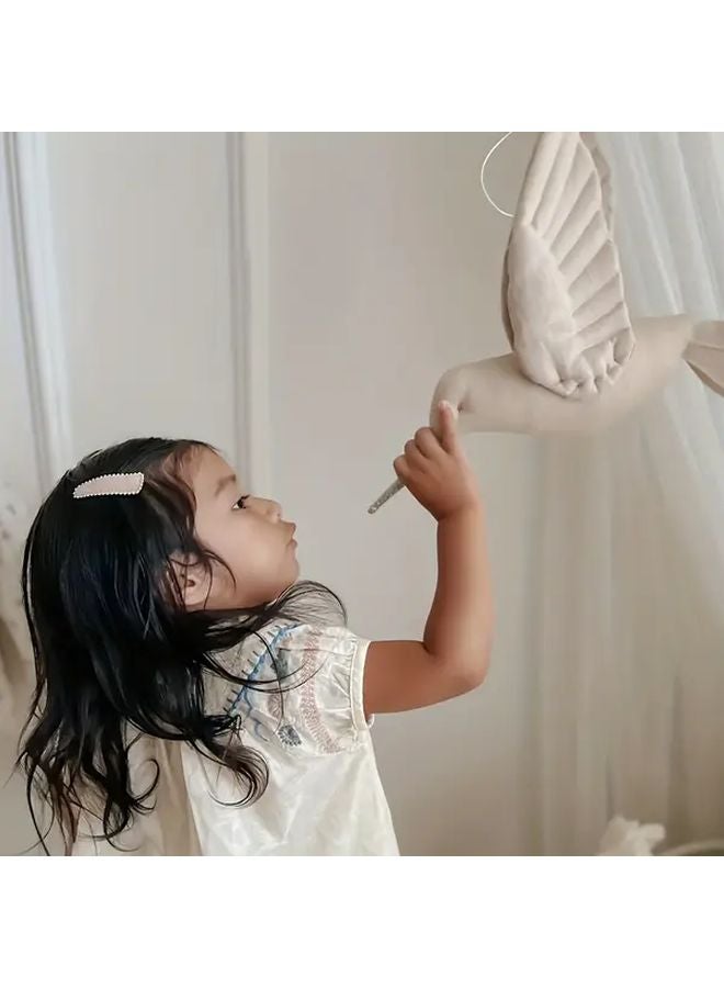 Dearchuu Nordic Style Soft White Beige Hanging Hummingbird Doll Model A Room Decoration - Image 3