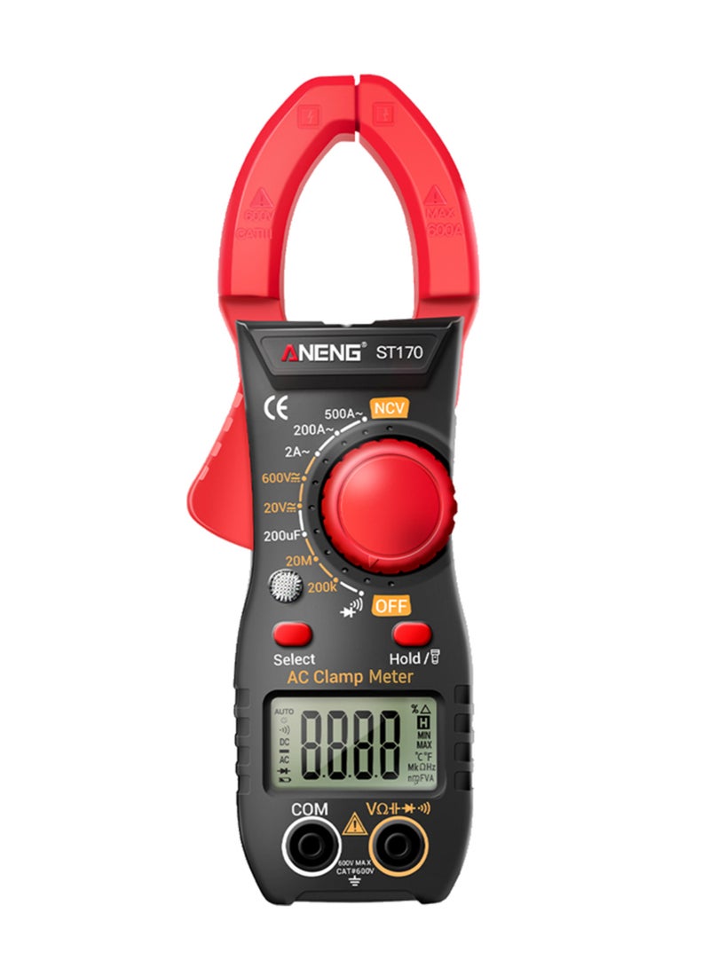 ANENG ST170 Smart Clamp Meter 1999 Counts Auto-ranging Digital Multimeter LCD Screen AC DC Voltage AC Current Tester LED Flashlight NCV Induction Voltage Meter Resistance Capacitance Diode Testing - Image 3