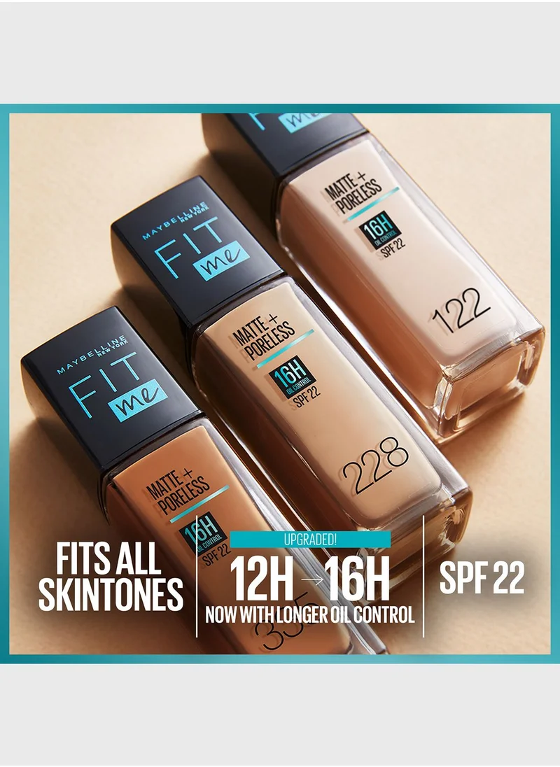 MAYBELLINE NEW YORK Fit Me Foundation Matte & Poreless Foundation 16H Oil Control with SPF 22 - 110