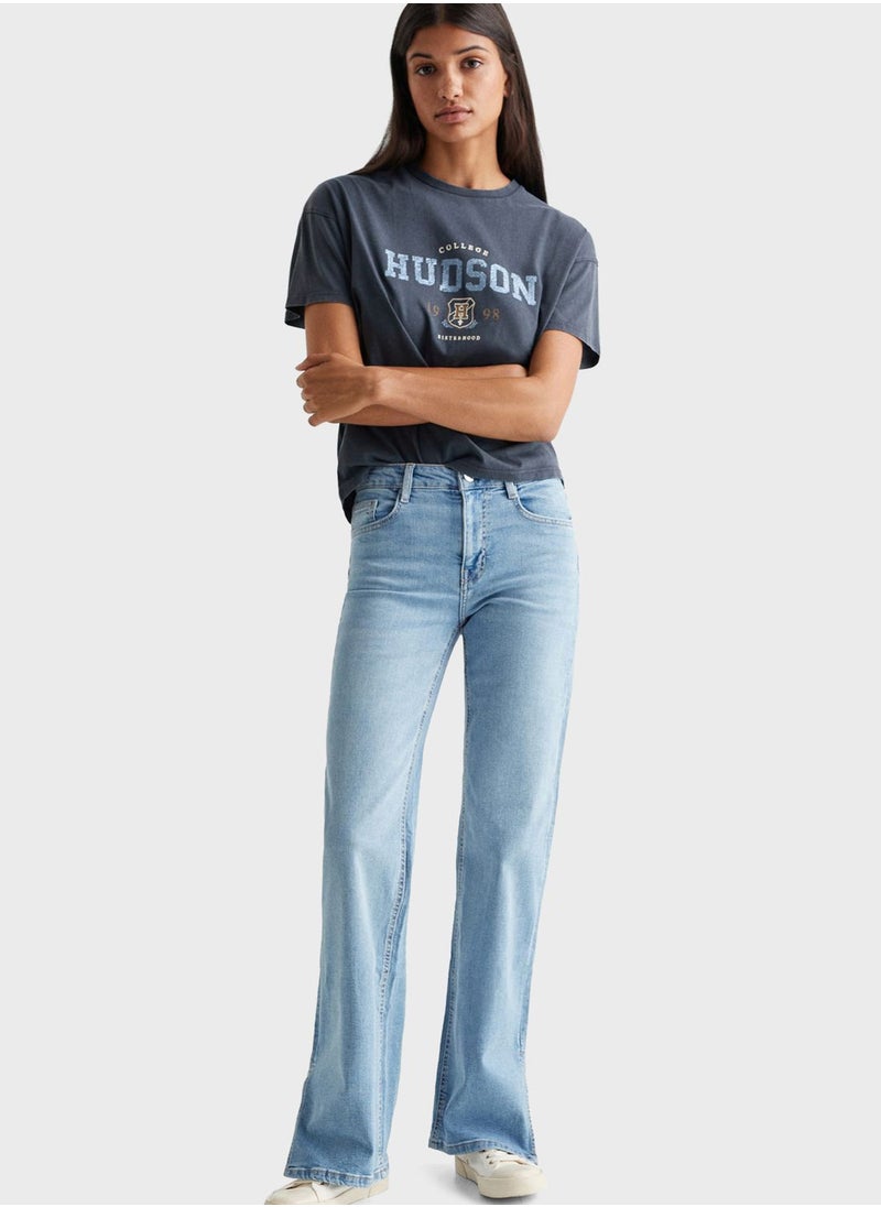 MANGO - Youth Flared Jeans - Image 1