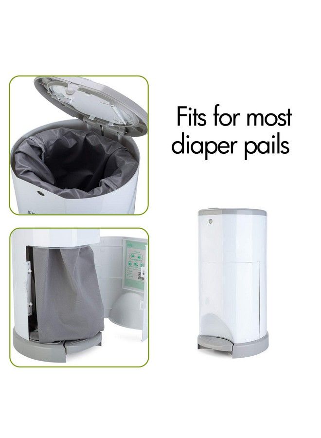 Teamoy Pail Liner For Cloth Diaper(Pack Of 3) Reusable Diaper Pail Wet Bag With Drawstring Fits For Dekor Ubbi Diaper Pails Gray +Gray Arrows +Black Arrows - Image 5