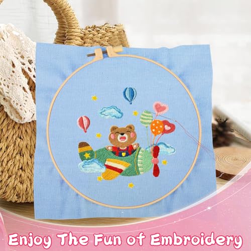 Nitelemn 12 Sheets 12 Colors Embroidery Fabric, Pre-Cut Natural Cotton Embroidery Cloth Fabric, Embroidery Cloth Squares for Embroidery Garment Craft (5.9×5.9Inch) - Image 4